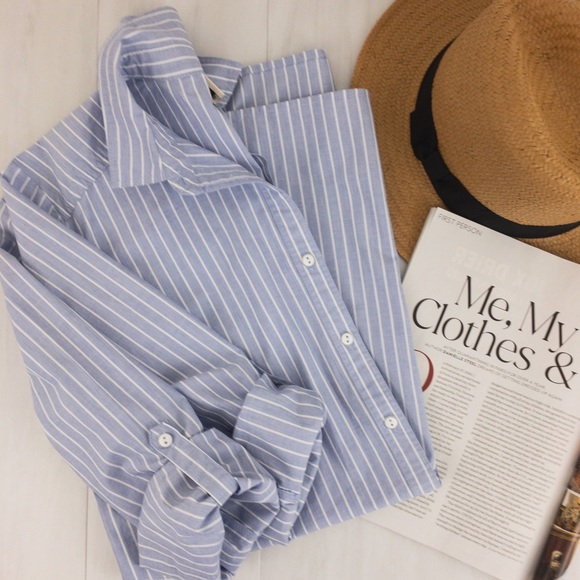 a.moon • Oversized Striped Tunic Shirt - Picture 13 of 13